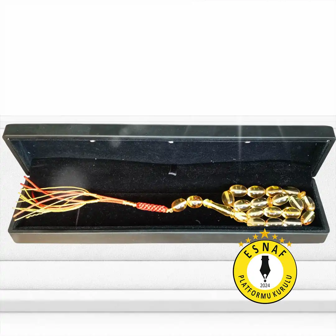 Orijinal Fosilli Damla Tesbih